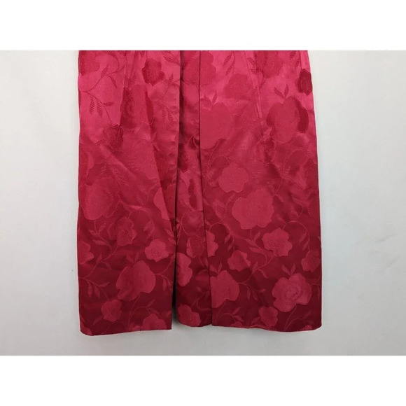 sz.S True Vintage 50s 60s Two Piece Dress Jacket Set Suit Brocade Jackie O Bow - Picture 7 of 16